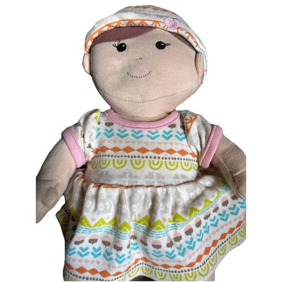 Apple Park Kids 12” Baby Girl Soft Cloth Plush Toy Doll 2017 RARE - Picture 2 of 8